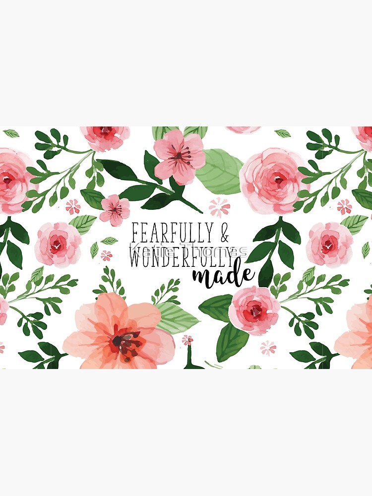 Fearfully & Wonderfully Made Floral Design Zipper Pouch for Sale by Katie  Thomas