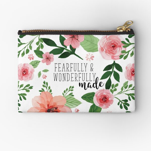 Fearfully & Wonderfully Made Floral Design Zipper Pouch for Sale by Katie  Thomas