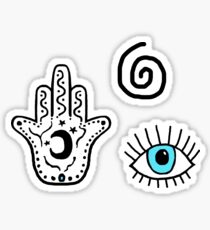 Evil Eye Hamsa Pattern Sticker