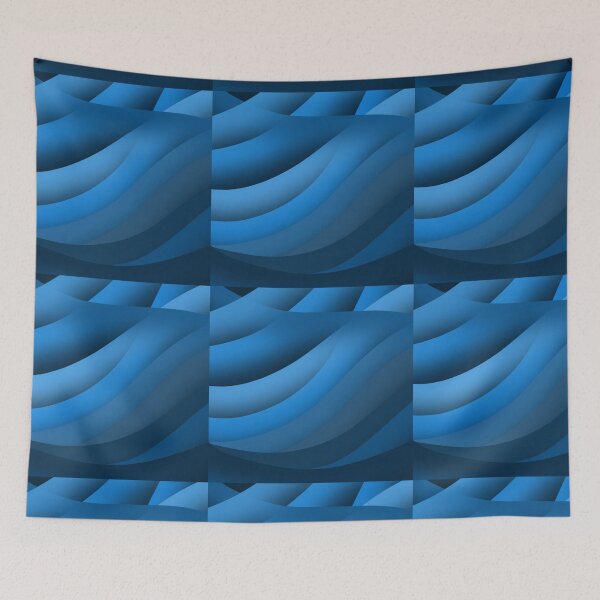 Item preview, Ulla Lindberg Finland Waves Digitally Drawn designed and sold by WaterProject.