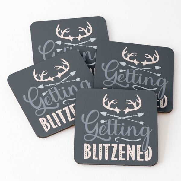 Item preview, Getting Blitzened - Funny Christmas pun designed and sold by DebbisPalette.
