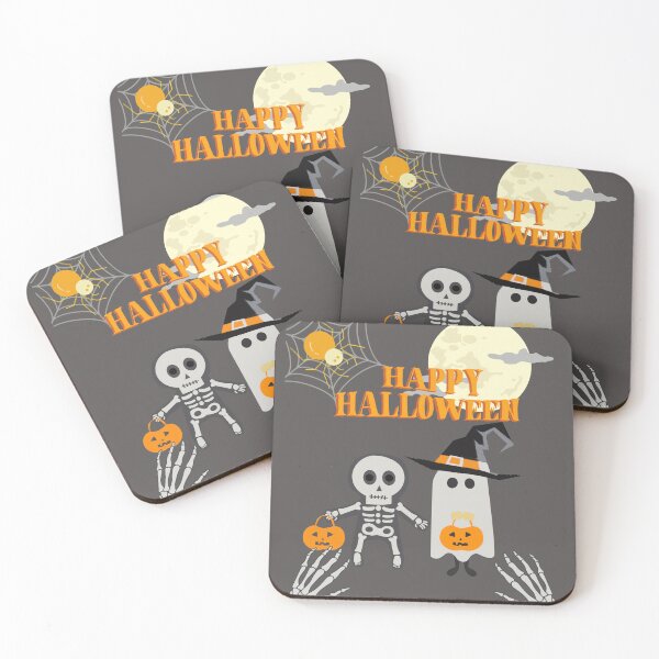 Item preview, Happy Halloween Skeleton and Ghost  designed and sold by Ksaavet.