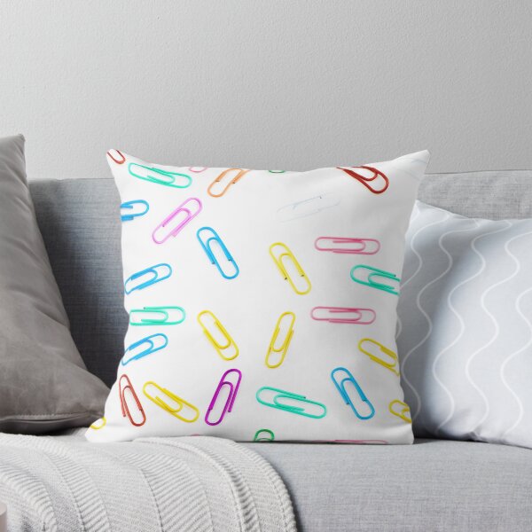 Item preview, Color Paper Clips Seamless Pattern Design designed and sold by Narkusdesign.