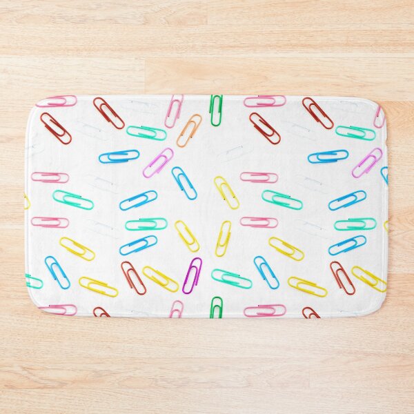 Item preview, Color Paper Clips Seamless Pattern Design designed and sold by Narkusdesign.