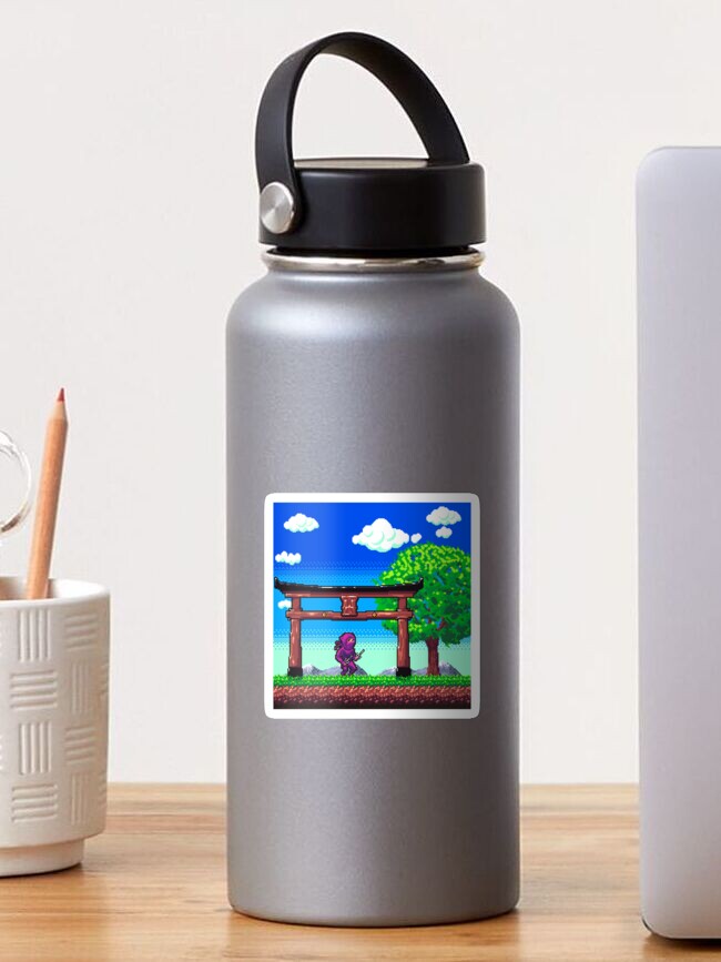 Thumbnail 1 of 3, Sticker, Ninja Pixelart designed and sold by djspacegr.