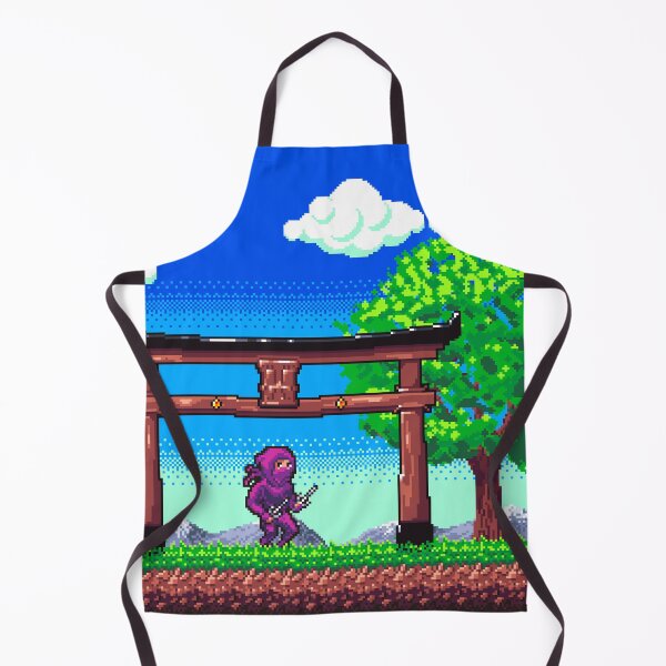Artikelvorschau, Ninja-Pixelart entworfen und verkauft von Retroperks.