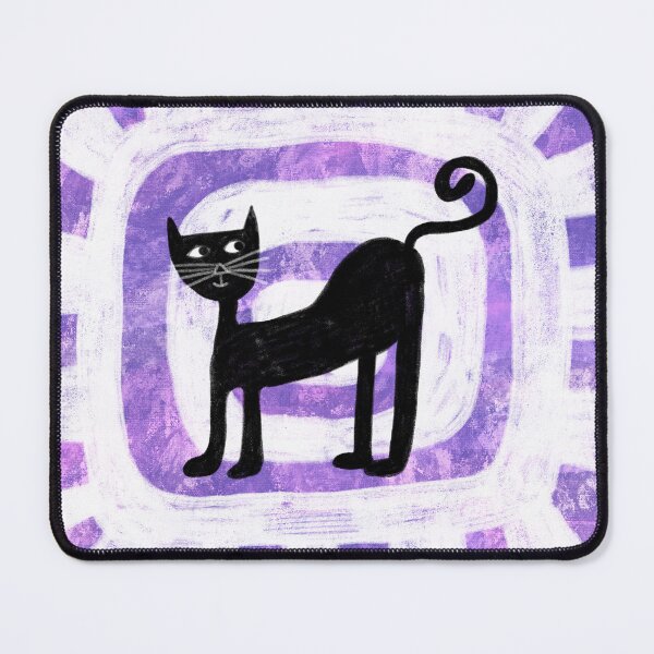 Item preview, Black Cat On a Mat designed and sold by ElisaPiron.
