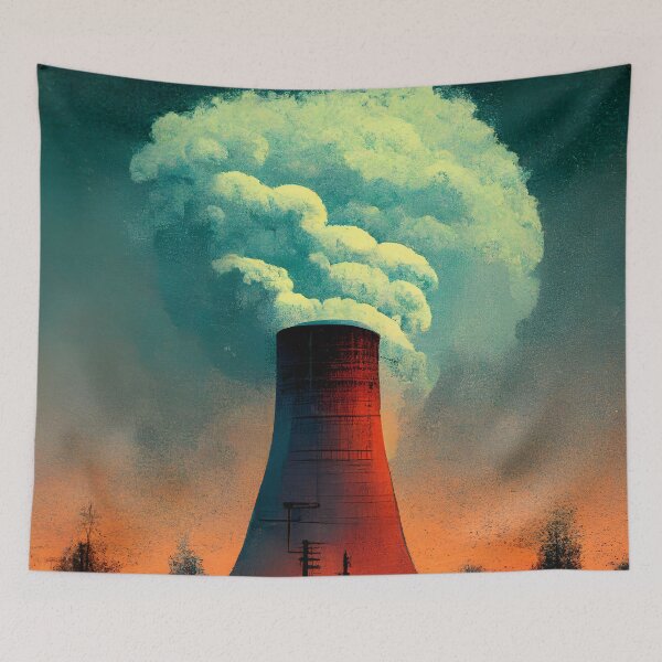 Item preview, Nuclear Power Plant Atomic Abstract designed and sold by MythicPrompts.