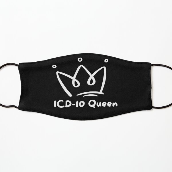 ICD-10 Queen for Medical Coders, Billers, Auditors Kids Mask