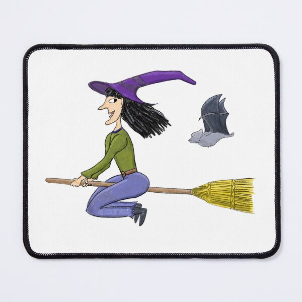 Item preview, A flying witch with a bat designed and sold by ElisaPiron.