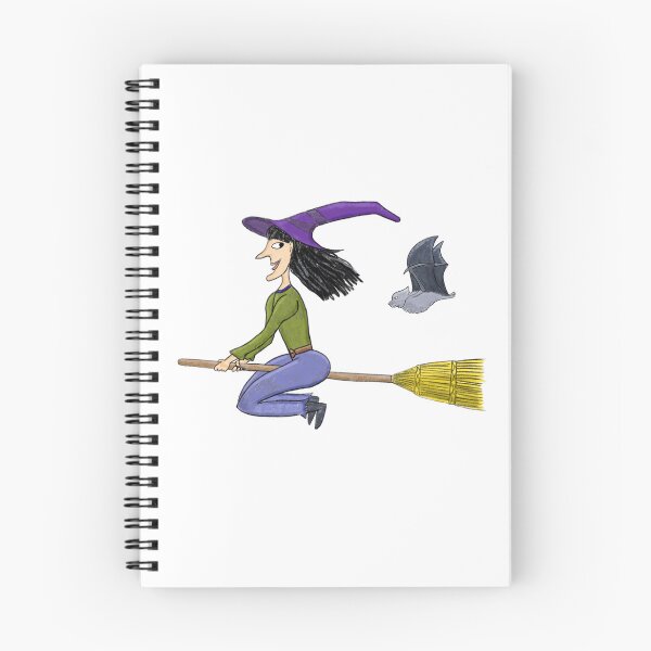 Item preview, A flying witch with a bat designed and sold by ElisaPiron.