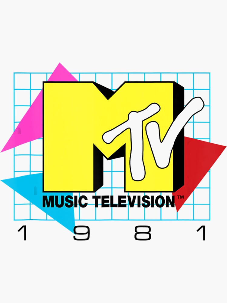 "MTV Music Television 1981 Logo" Sticker for Sale by ecstaticwest943 Redbubble