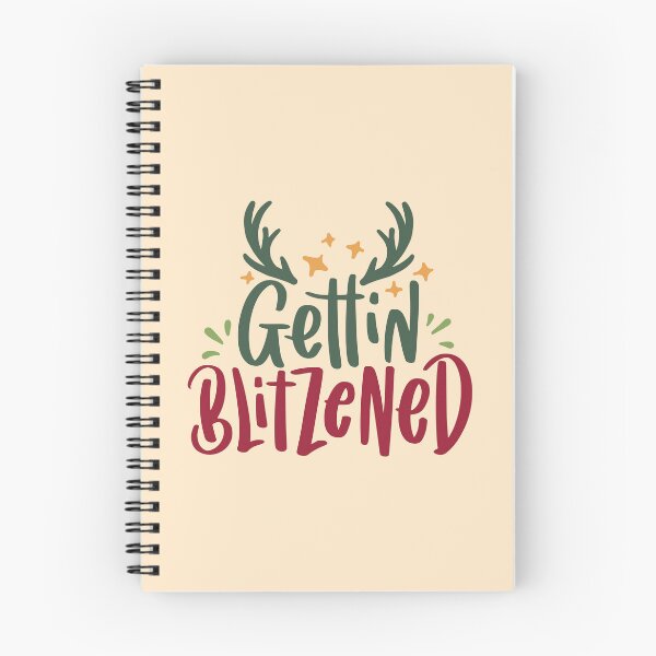 Item preview, Getting Blitzened - Funny drinking holiday pun designed and sold by DebbisPalette.