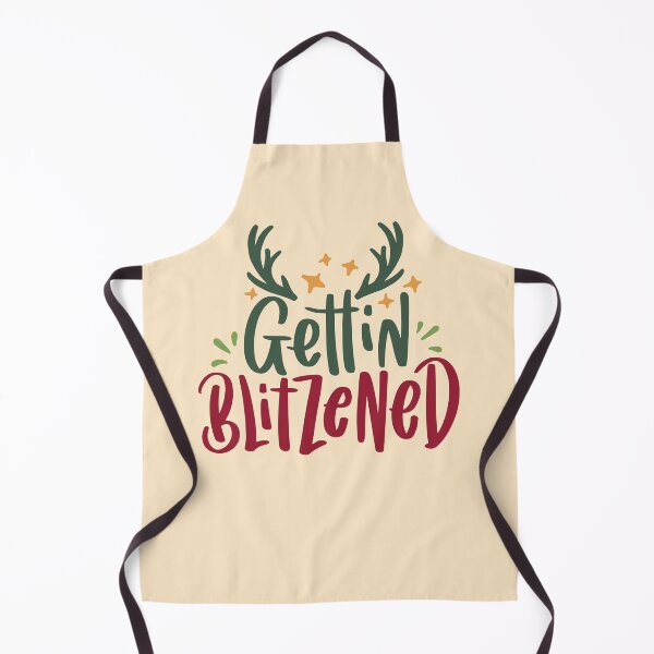 Item preview, Getting Blitzened - Funny drinking holiday pun designed and sold by DebbisPalette.