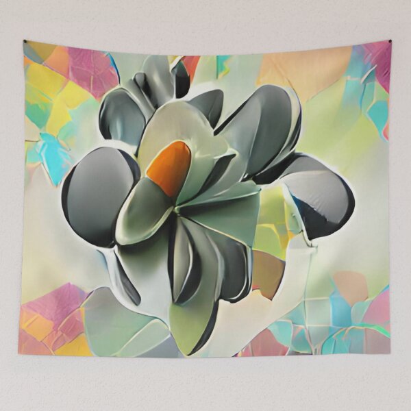 Item preview, mid-century floral original art designed and sold by Surrealarts727.