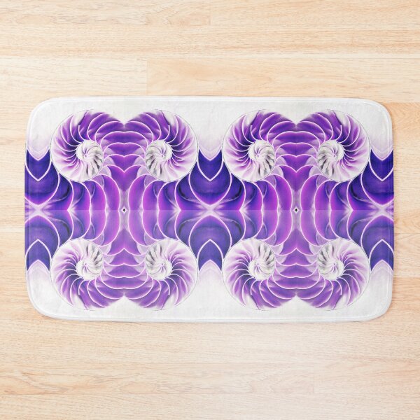 Item preview, nautilus shell cross section symmetry spiral Fibonacci sequence half slice natural pattern structure growth golden ratio (nautilus pompilius) seashell  designed and sold by cheekylorns.