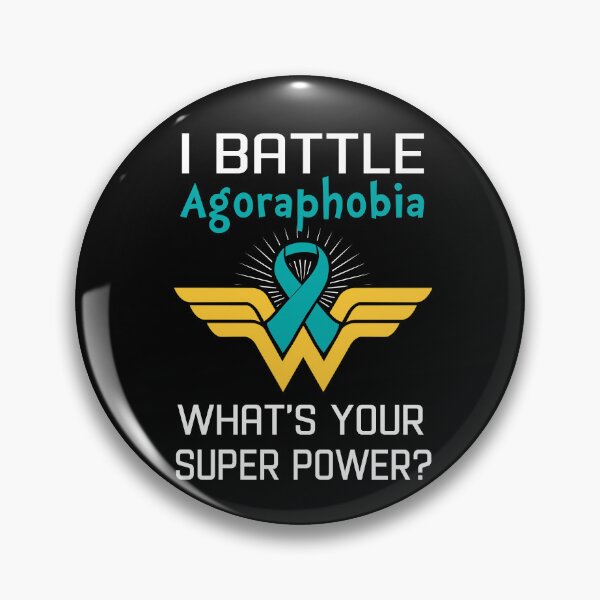 Item preview, I Battle Agoraphobia What's Your Super Power Support Agoraphobia Warrior Gifts  designed and sold by Sabfit.