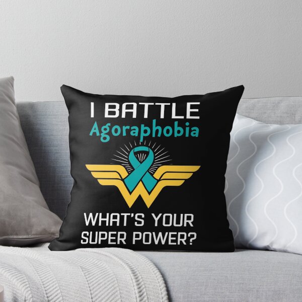 Item preview, I Battle Agoraphobia What's Your Super Power Support Agoraphobia Warrior Gifts  designed and sold by Sabfit.