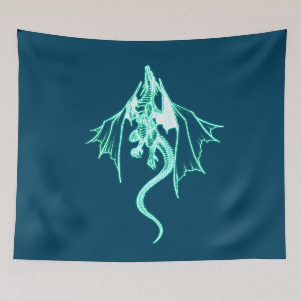 Item preview, neon flying dragon designed and sold by johnalawtattoo.