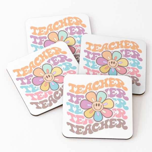Item preview, Smile Flower Teacher / Retro, Groovy Teacher Life designed and sold by kubilayilhan.