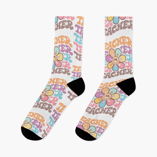 Item preview, Smile Flower Teacher / Retro, Groovy Teacher Life designed and sold by kubilayilhan.