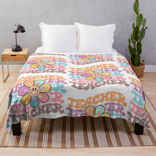 Item preview, Smile Flower Teacher / Retro, Groovy Teacher Life designed and sold by kubilayilhan.