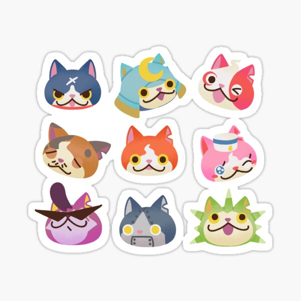 Yo-Kai Watch Stickers Yokai Watch Postcard by Amanomoon