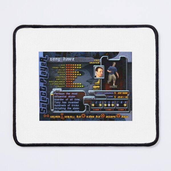 Item preview, Select Player- Tony Hawk- Stats- Tony Hawk Pro Skater- THPS designed and sold by MorrisAveShirts.