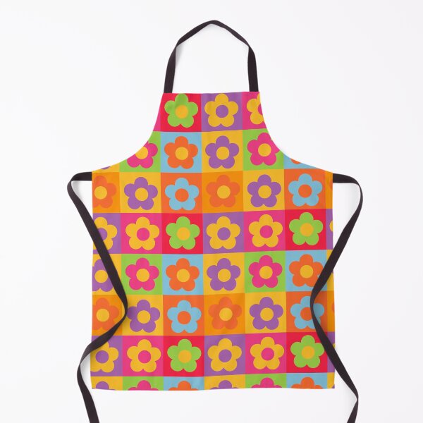 Item preview, Happy Flower Power Colors Seamless Pattern Print designed and sold by ClaudiaFlores.