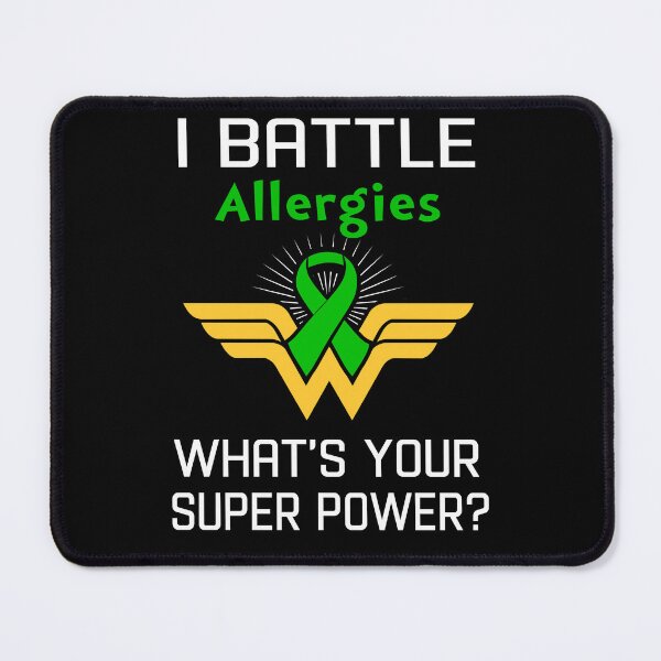 Item preview, I Battle Allergies What's Your Super Power Support Allergies Warrior Gifts  designed and sold by Sabfit.