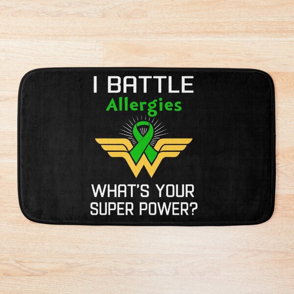 Item preview, I Battle Allergies What's Your Super Power Support Allergies Warrior Gifts  designed and sold by Sabfit.
