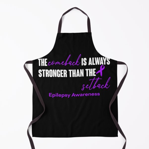 Item preview, Epilepsy Awareness - The Comeback is Always Stronger Than The Setback designed and sold by Robbsyn.