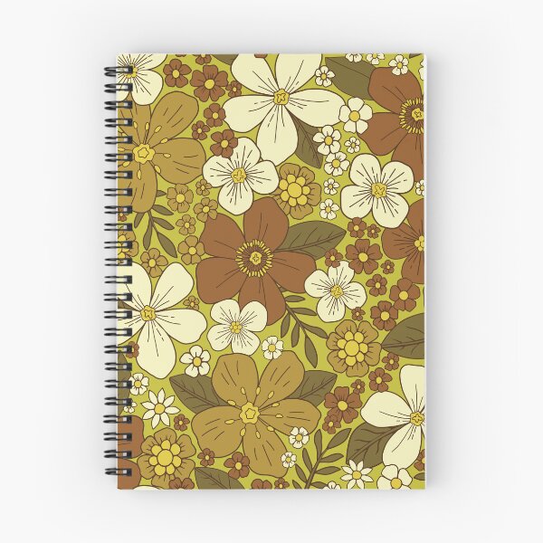 Item preview, Vintage-Inspired 1970s Brown & Olive Floral designed and sold by somecallmebeth.