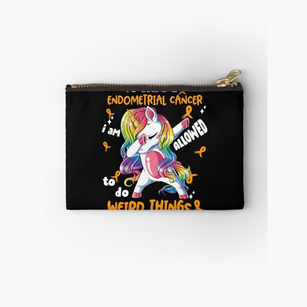 Item preview, Endometrial Cancer Awareness Funny I have Endometrial Cancer i'm allowed to do Weird Things! designed and sold by JanetShop809.