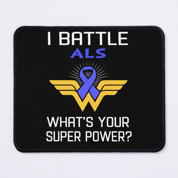Item preview, I Battle ALS What's Your Super Power Support ALS Warrior Gifts  designed and sold by Sabfit.