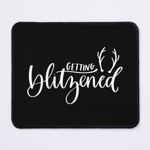 Item preview, Getting Blitzened - Funny holiday drinking pun designed and sold by DebbisPalette.