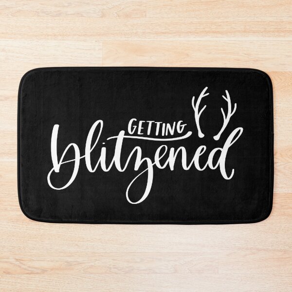Item preview, Getting Blitzened - Funny holiday drinking pun designed and sold by DebbisPalette.