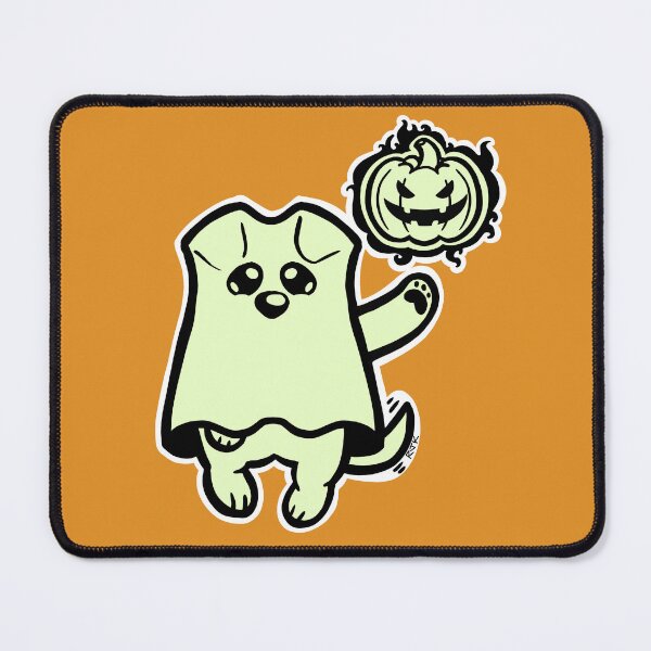 Item preview, Little Ghost Dog Has a Jack O' Lantern designed and sold by RJKpoyp.