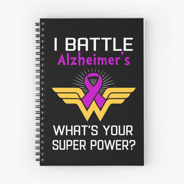 Item preview, I Battle Alzheimer's What's Your Super Power Support Alzheimer's Warrior Gifts  designed and sold by Sabfit.