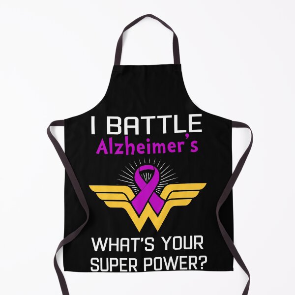 Item preview, I Battle Alzheimer's What's Your Super Power Support Alzheimer's Warrior Gifts designed and sold by Sabfit.