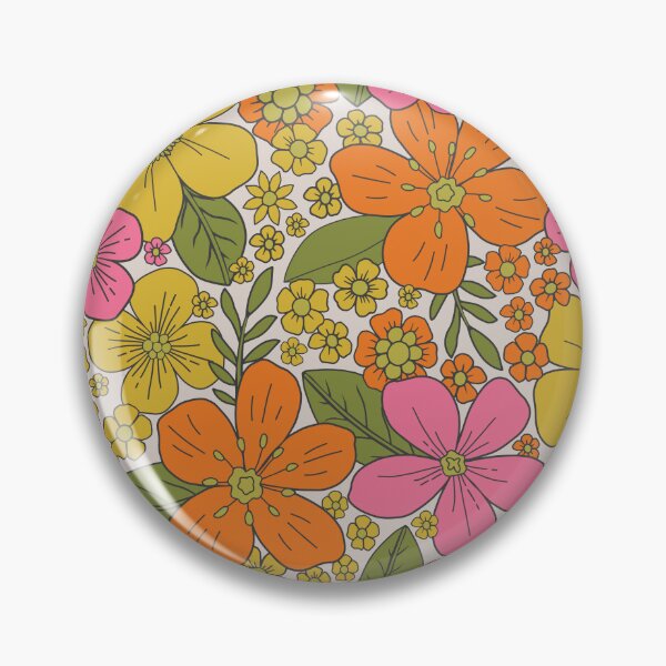 Item preview, Groovy 1960s Floral Flower Power designed and sold by somecallmebeth.
