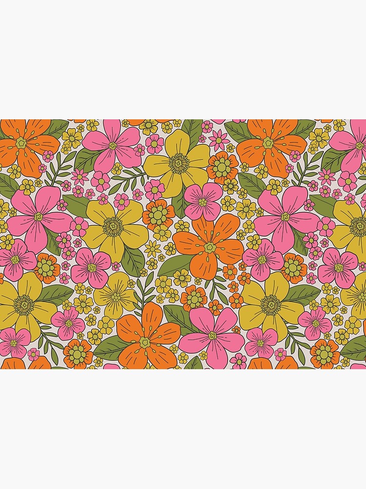 Flower Power Series, Multi Colored Floral Patterns