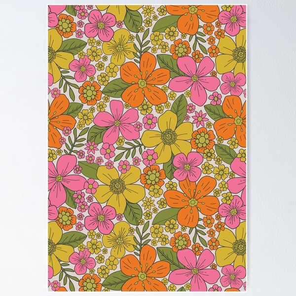 Artikel-Vorschau von Groovy 1960er Blumen Flower Power, designt und verkauft von somecallmebeth.