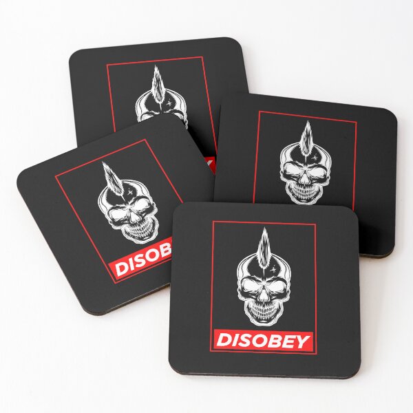 Item preview, Punk Rock disobey, mohican skull. designed and sold by paulo silveira.
