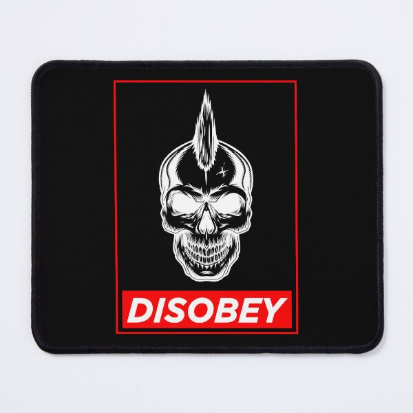 Item preview, Punk Rock disobey, mohican skull. designed and sold by paulo silveira.