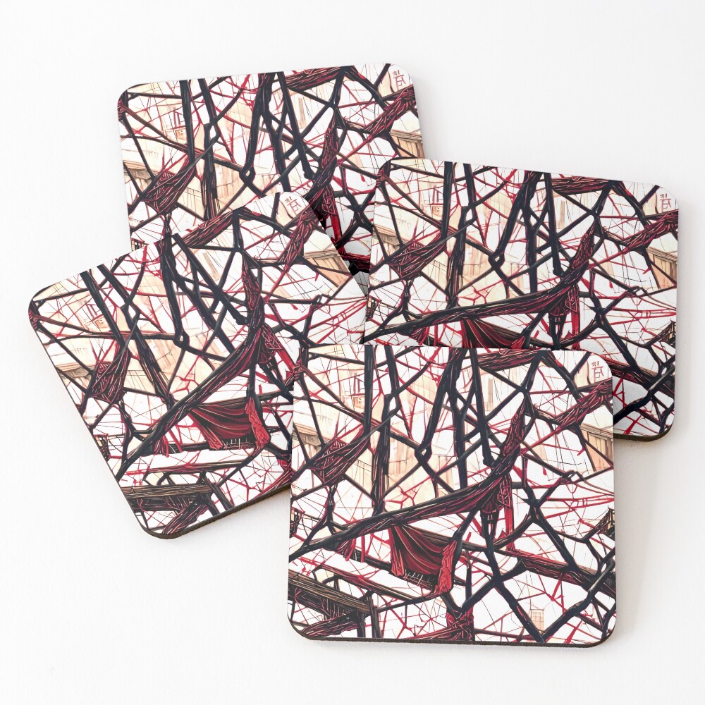 Item preview, Coasters (Set of 4) designed and sold by PinterPattern.