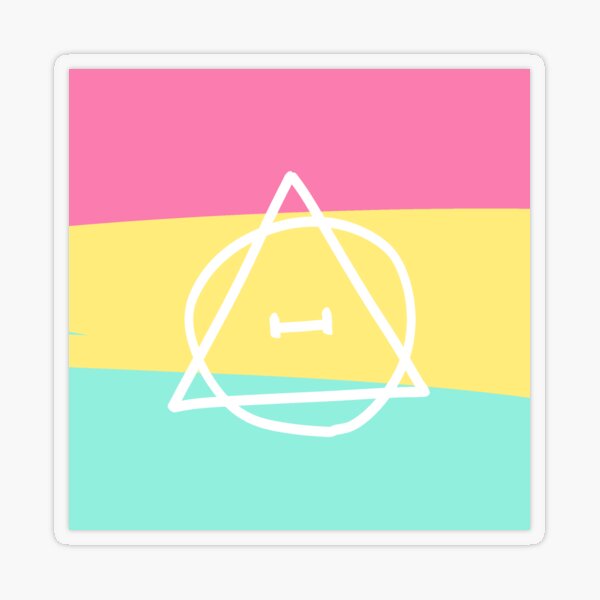 Therian Theta Delta Symbol Pride/lgbtq 3'x3' Stickers 