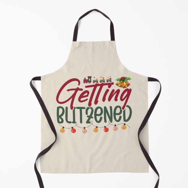 Item preview, Getting Blitzened - Fun drinking holiday pun designed and sold by DebbisPalette.