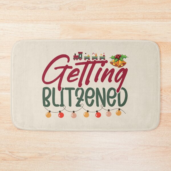 Item preview, Getting Blitzened - Fun drinking holiday pun designed and sold by DebbisPalette.