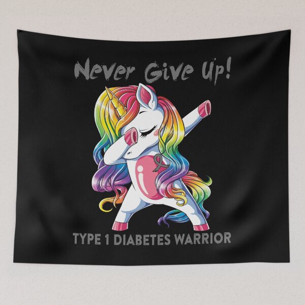 Item preview, Type 1 Diabetes Warrior - Never Give Up! - Support Type 1 Diabetes Warrior Gifts designed and sold by whlrcheryl.